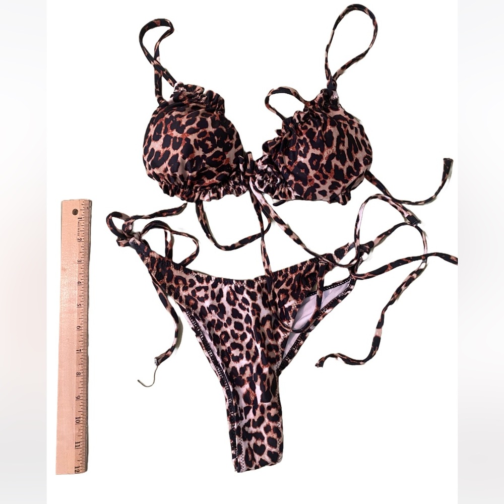 Leopard print shein bikini